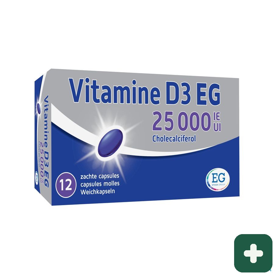 Vitamine D3 Eg 25000 Ie Zachte Caps 12