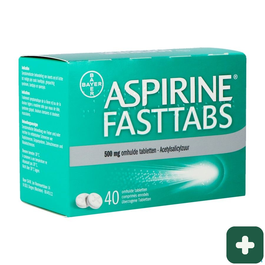 Aspirine Fasttabs 500mg Filmomh Tabl  40