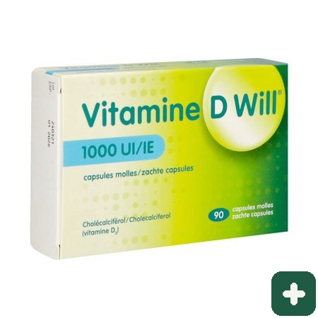 Vitamine D Will 1000ie Zachte Caps 90